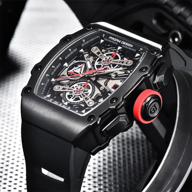 Pagani Design Chronograph Quartz Black Men's Watch- PD-YS011
